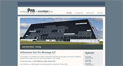 Desktop Screenshot of pro-montage.dk
