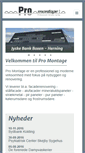 Mobile Screenshot of pro-montage.dk